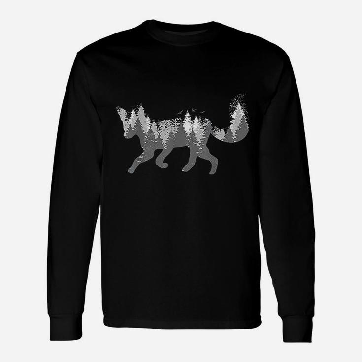 Fox Forest Nature Outdoor Hiking Camping Hunting Unisex Long Sleeve