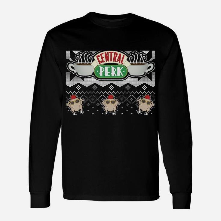 Friends Christmas Central Perk Ugly Sweater Style Sweatshirt Unisex Long Sleeve