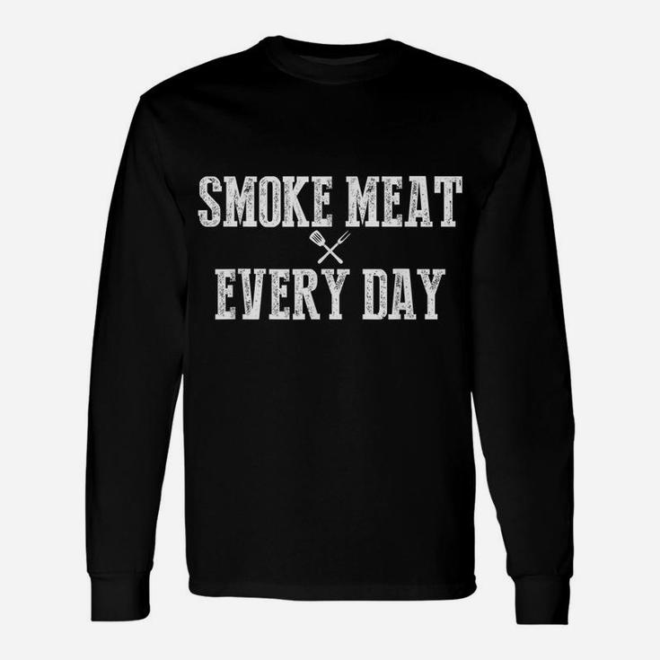 Funny BBQ Smoker Accessory Pitmaster Dad Grilling Gift Men Unisex Long Sleeve