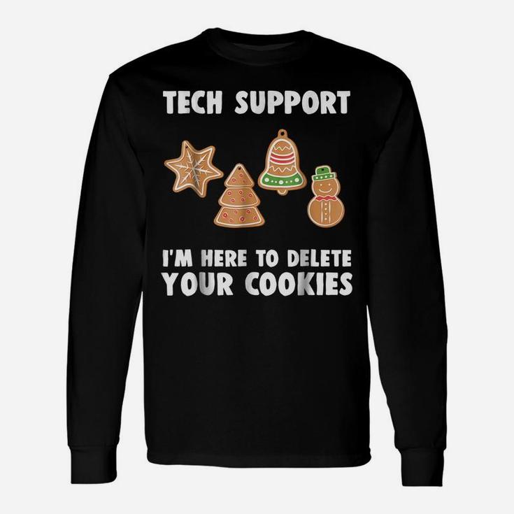Funny Christmas Tech Support Shirt Computer Programmer Gift Unisex Long Sleeve