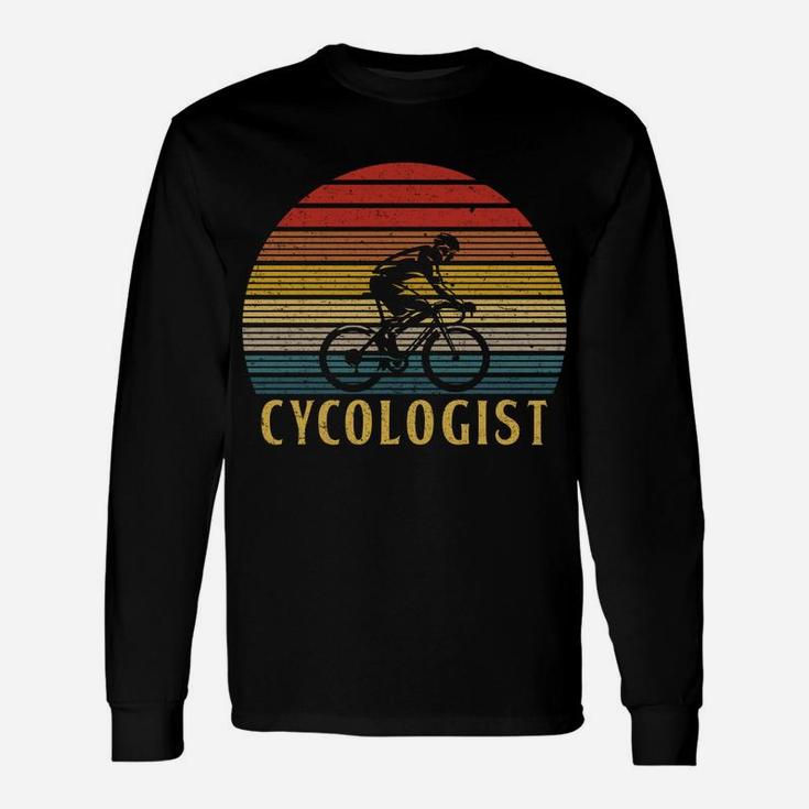 Funny Cycologist Shirt Bicycle Bike Rider Cool Gift Vintage Unisex Long Sleeve