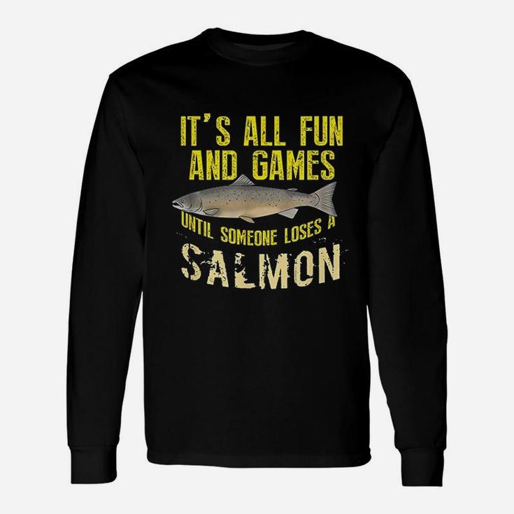 Funny Salmon Fishing Freshwater Saltwater Fish Gift Unisex Long Sleeve