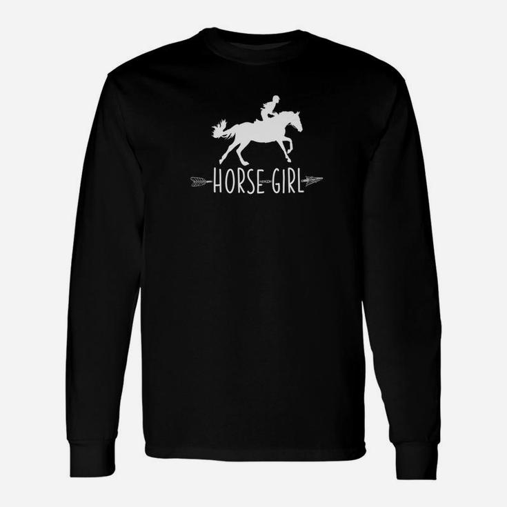 Horse Girl I Love My Horses Racing Riding Tee Gift Unisex Long Sleeve
