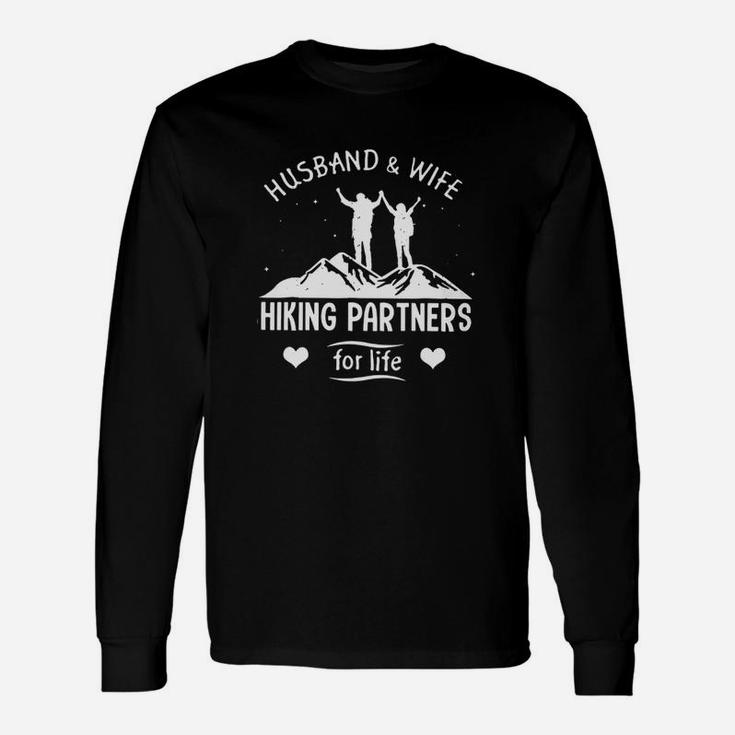 Husband And Wife Hiking Partners For Life Classic Unisex Long Sleeve
