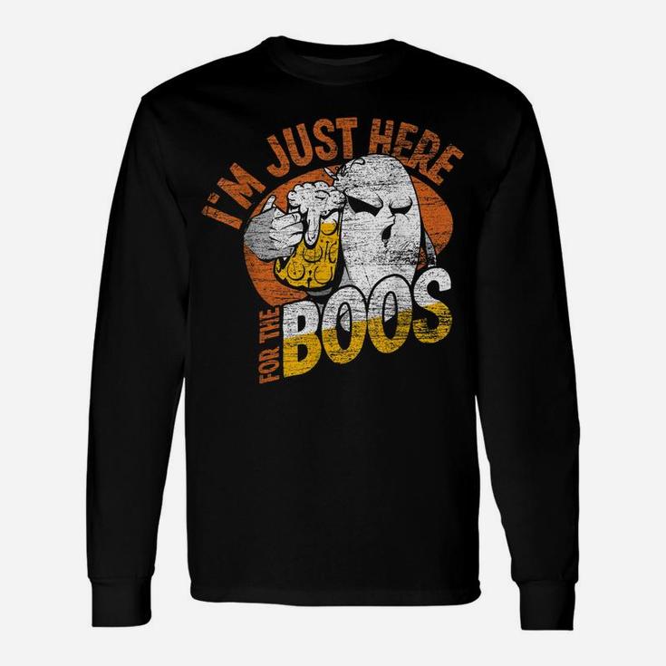 Im Just Here For The Boos Ghost Unisex Long Sleeve