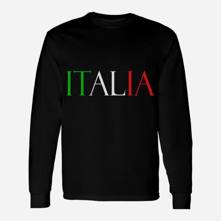 Italia Italy Flag Green White Red Sweatshirt Unisex Long Sleeve
