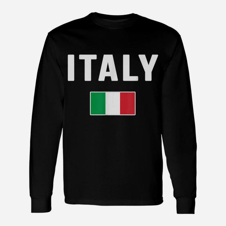 Italia T-Shirt Italian Flag Italy Gift Love Souvenir Unisex Long Sleeve