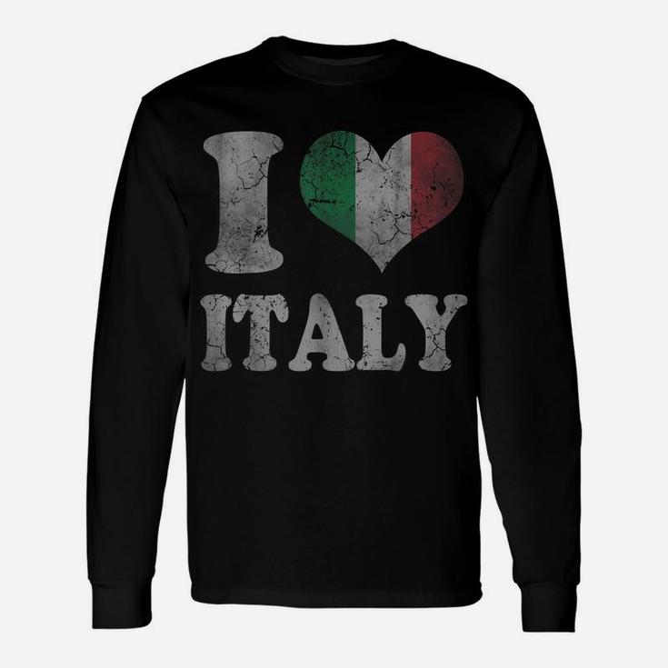 Italy Italian Flag Love Italia Italiano Unisex Long Sleeve
