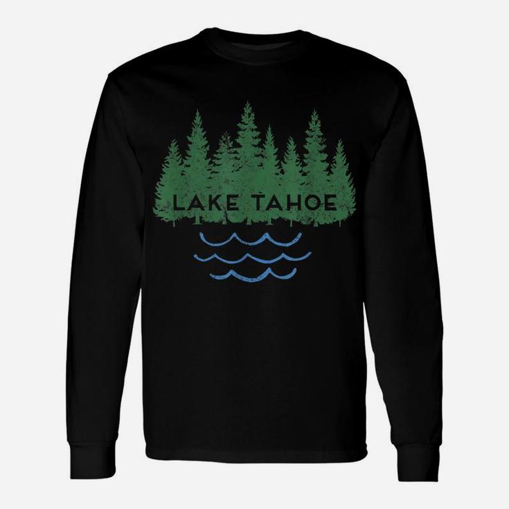 Lake Tahoe California Nevada Outdoor Lake Trees Unisex Long Sleeve