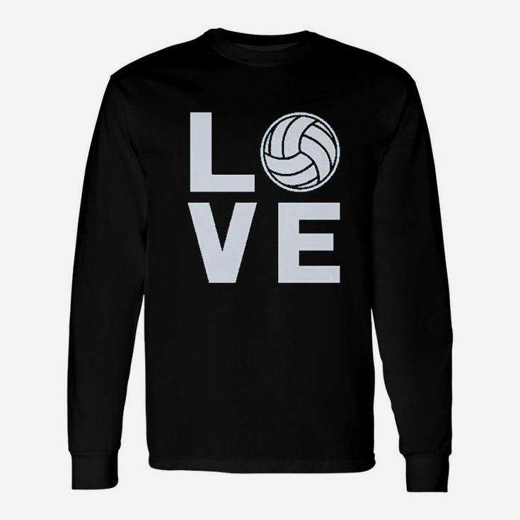 Love Volleyball Gift For Volleyball Fans Unisex Long Sleeve