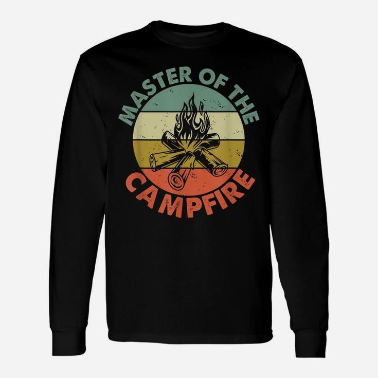 Master Of The Campfire Dad Camping Shirt Camping Dad Gift Unisex Long Sleeve