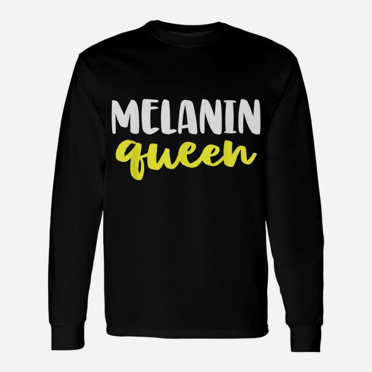 Melanin Queen Shirt For Women Pride Black History Month Unisex Long Sleeve