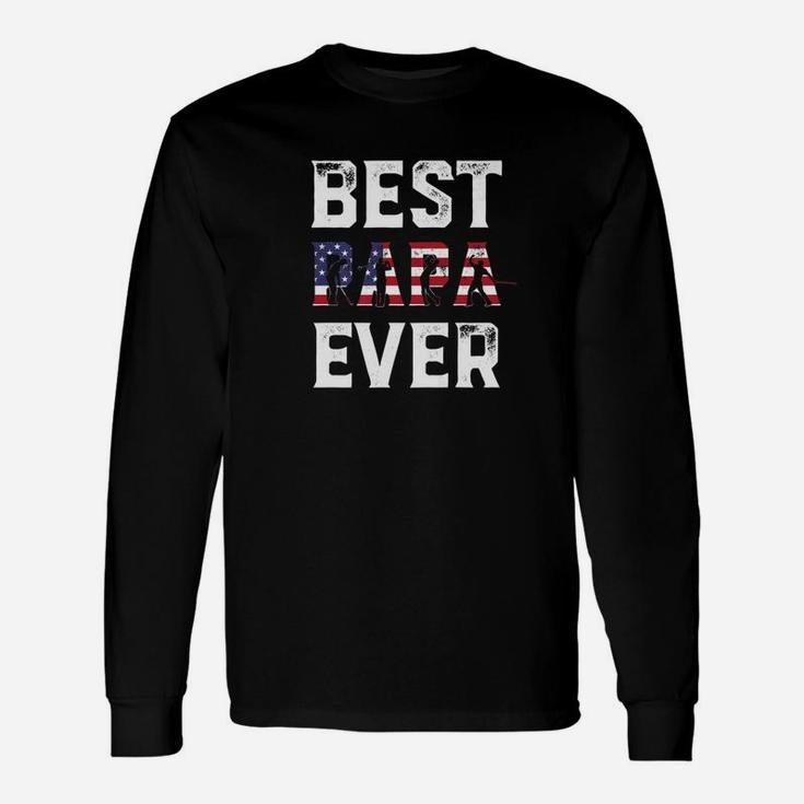 Mens Best Golf Papa Ever Golf Dad Shirt Fathers Day Gift Unisex Long Sleeve