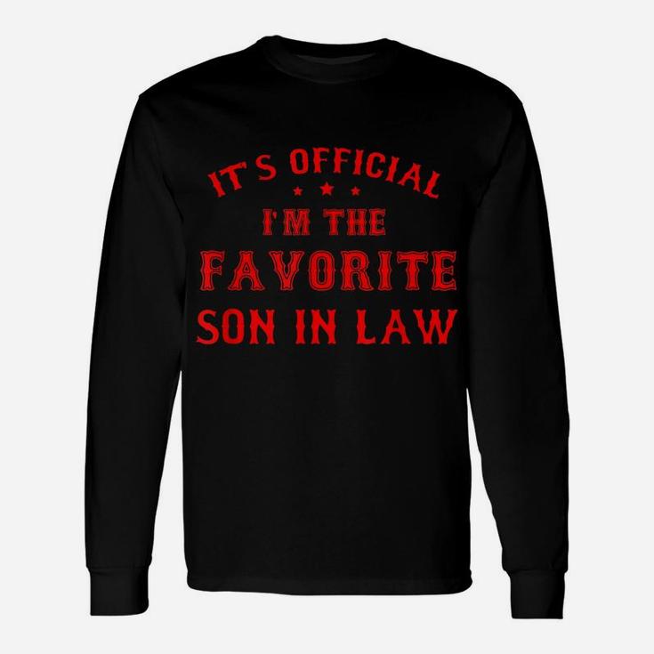 Mens Favorite Son In Law Funny Son-In-Law Birthday Christmas Gift Unisex Long Sleeve