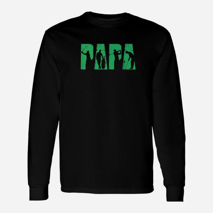 Mens Funny Golf Papa Golfing Golfer Fathers Day Gift Unisex Long Sleeve