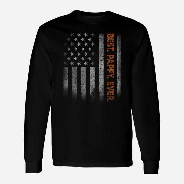 Pappy American Flag Father's Day Gift From Daughter Son Wife Unisex Long Sleeve