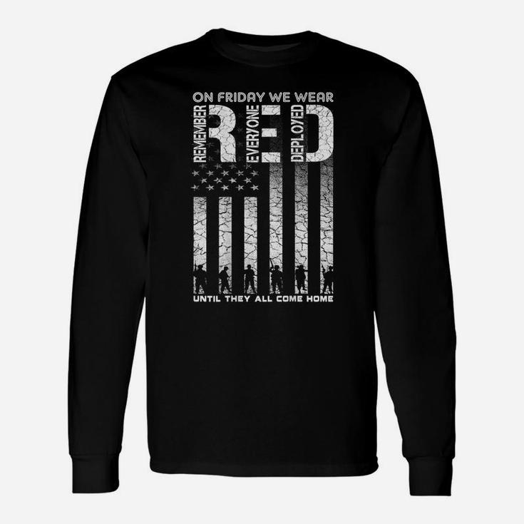 Red Friday Military Shirt On Friday We Wear Red Veteran Unisex Long Sleeve