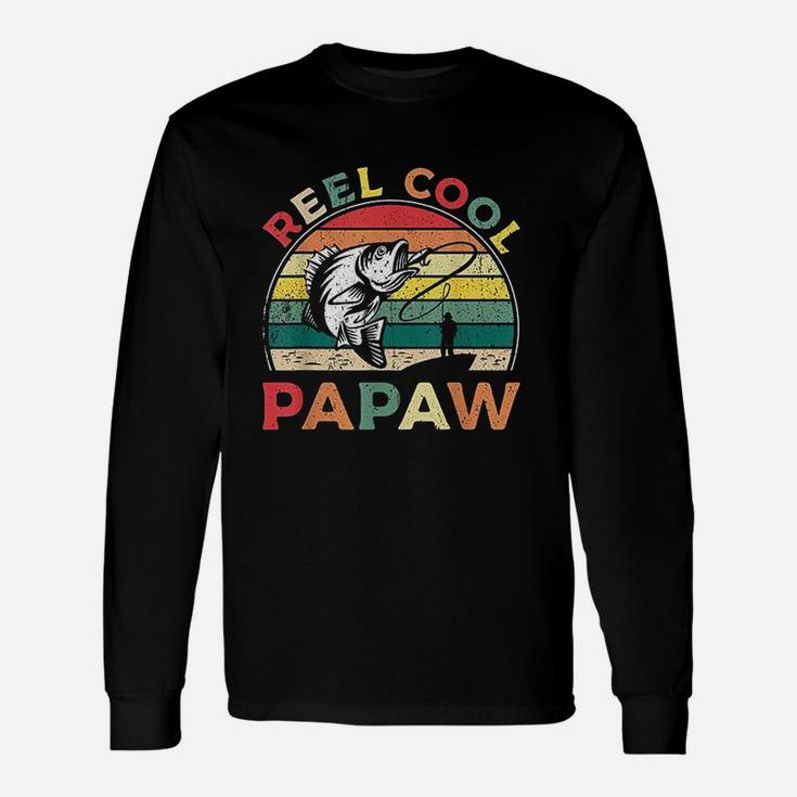 Reel Cool Papaw Vintage Bass Fishing Unisex Long Sleeve
