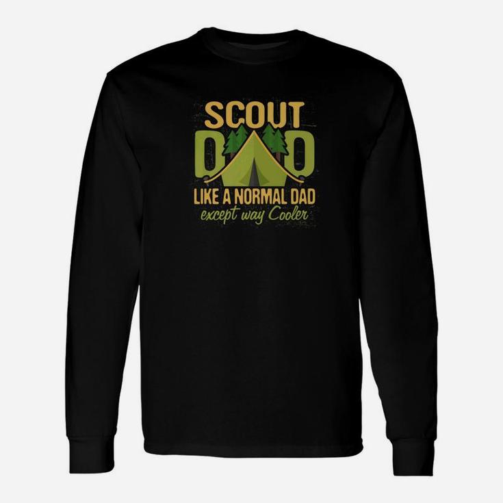 Scout Dad Cub Leader Boy Camping Scouting Gift Men Unisex Long Sleeve