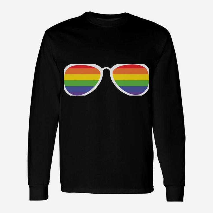 Sounds Gay I'm In Funny Rainbow Sunglasses Lgbt Pride Unisex Long Sleeve