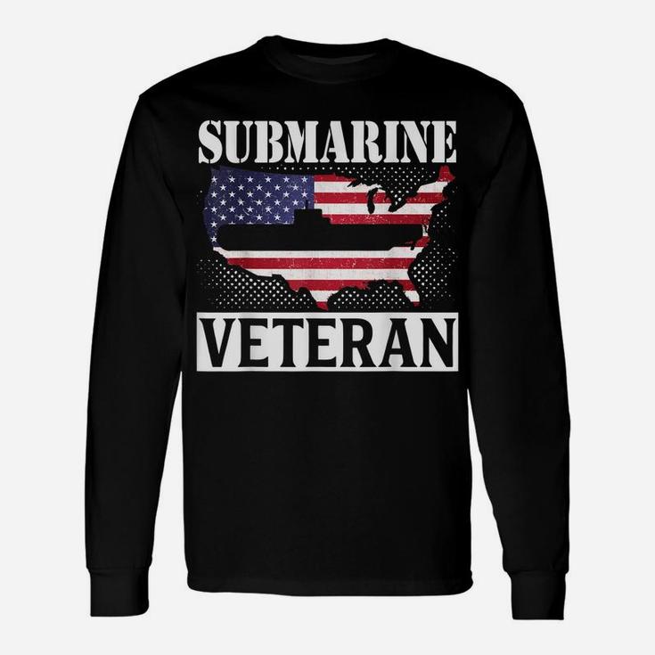 Submarine Veteran Fighting For Freedom Patriot Veterans Day Unisex Long Sleeve