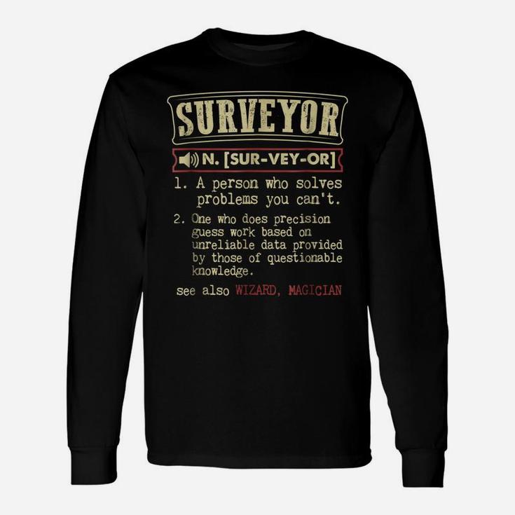 Surveyor Shirt Dictionary Definition Term Unisex Long Sleeve