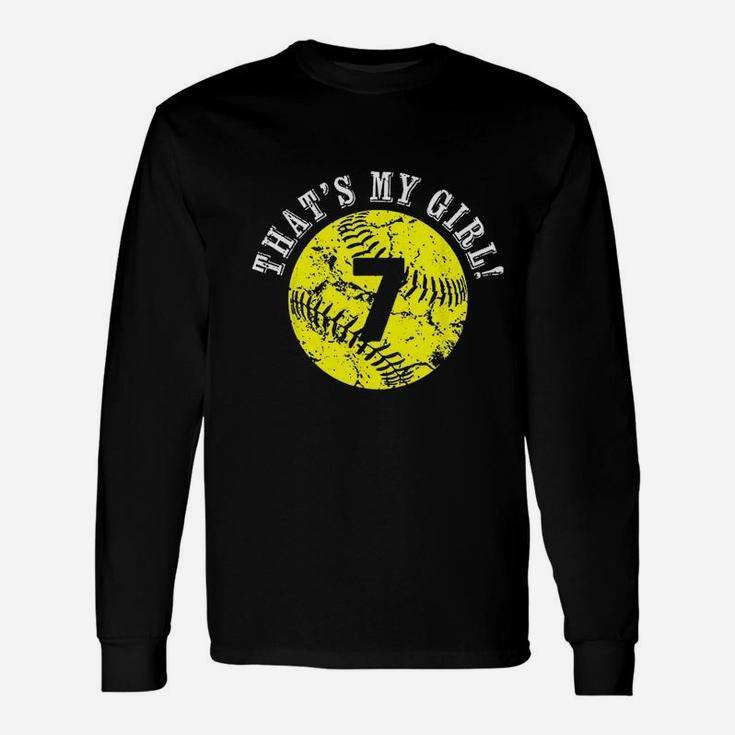 That Is My Girl Softball Player Mom Or Dad Gift Unisex Long Sleeve