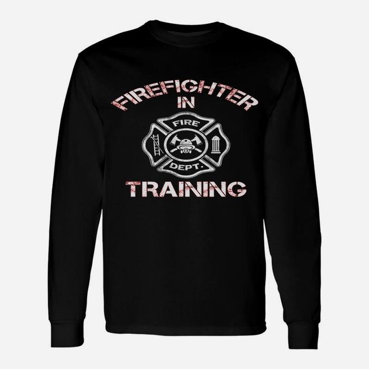 Vintage Firefighter In Training Fire Department Unisex Long Sleeve