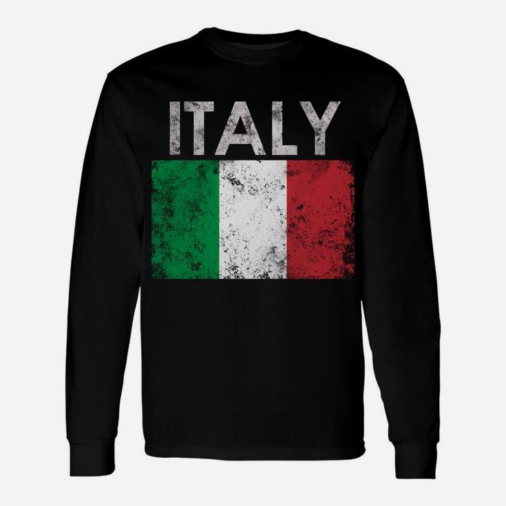 Vintage Italian Italy Flag Pride Hoodie Unisex Long Sleeve