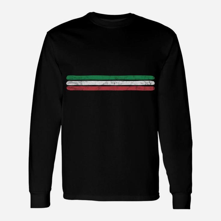 Vintage Italy Sweatshirt Italia Love Souvenir Italian Flag Unisex Long Sleeve