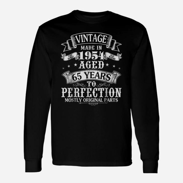 Vintage Made In 1954 Aged 65 Years To Perfection Parts Shirt Unisex Long Sleeve