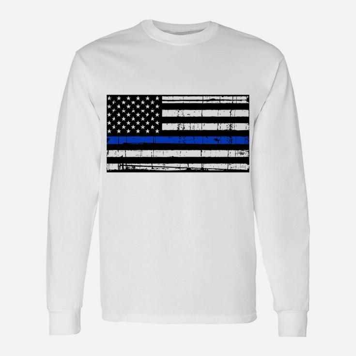 Be The Lion Not The Sheep Back The Blue Flag Police Sweatshirt Unisex Long Sleeve