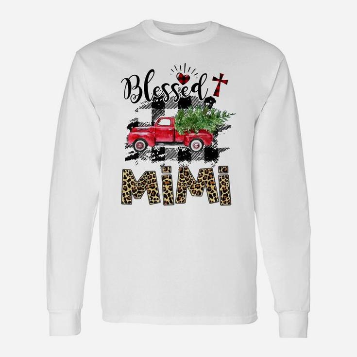 Blessed Mimi Christmas Red Truck Car Unisex Long Sleeve