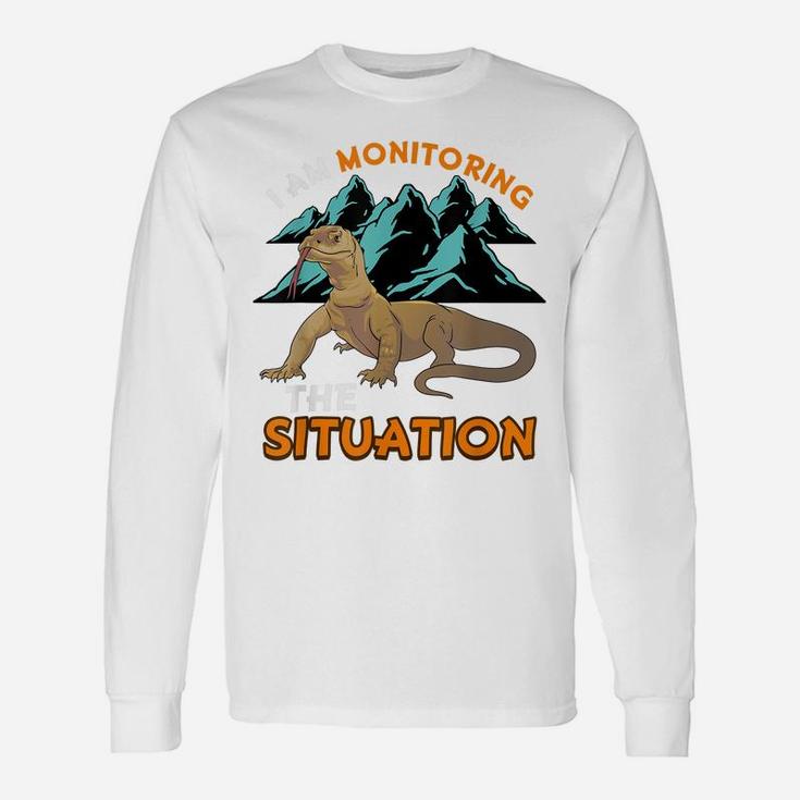 Funny Pet Monitor Lizard Gift Humor Graphic Reptile Unisex Long Sleeve