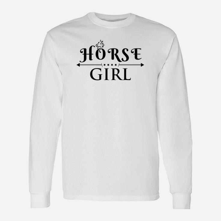 Horse Girl I Love My Horses Racing Riding Gift Unisex Long Sleeve