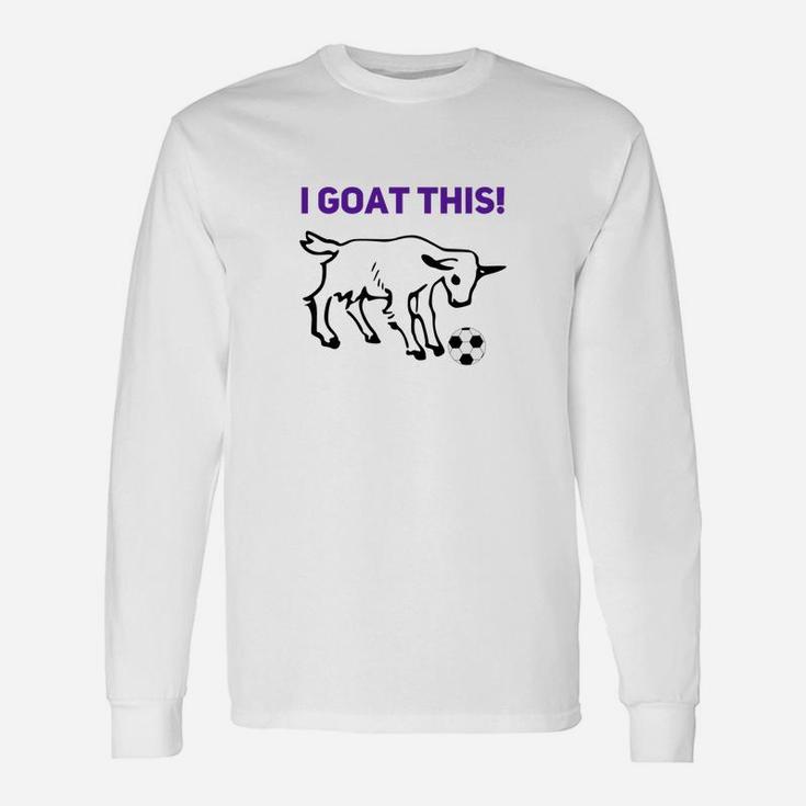 Kids Cool Goat Soccer Funny Premium Uniform Boys Girls Unisex Long Sleeve