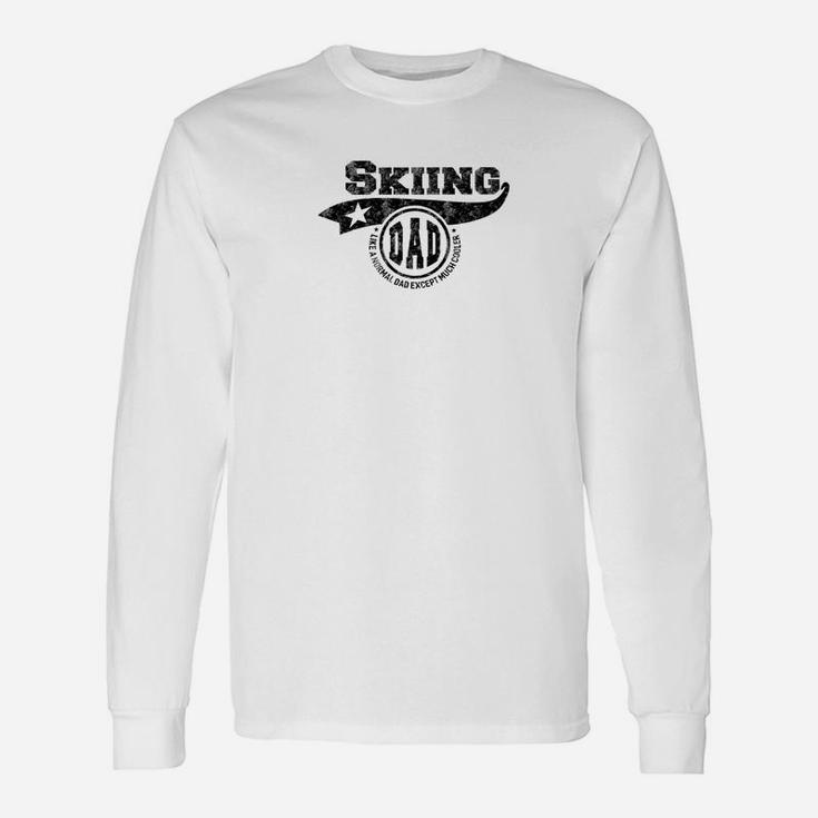 Mens Skiing Dad Fathers Day Gift Father Sport Men Unisex Long Sleeve