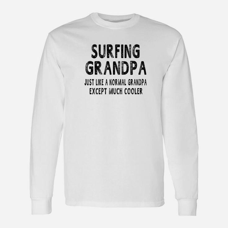 Mens Surfing Grandpa Fathers Day Gifts Grandpa Mens Unisex Long Sleeve