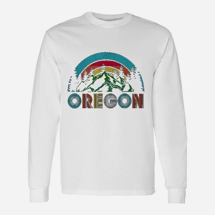 Oregon Mountains Outdoor Camping Hiking Gift Unisex Long Sleeve