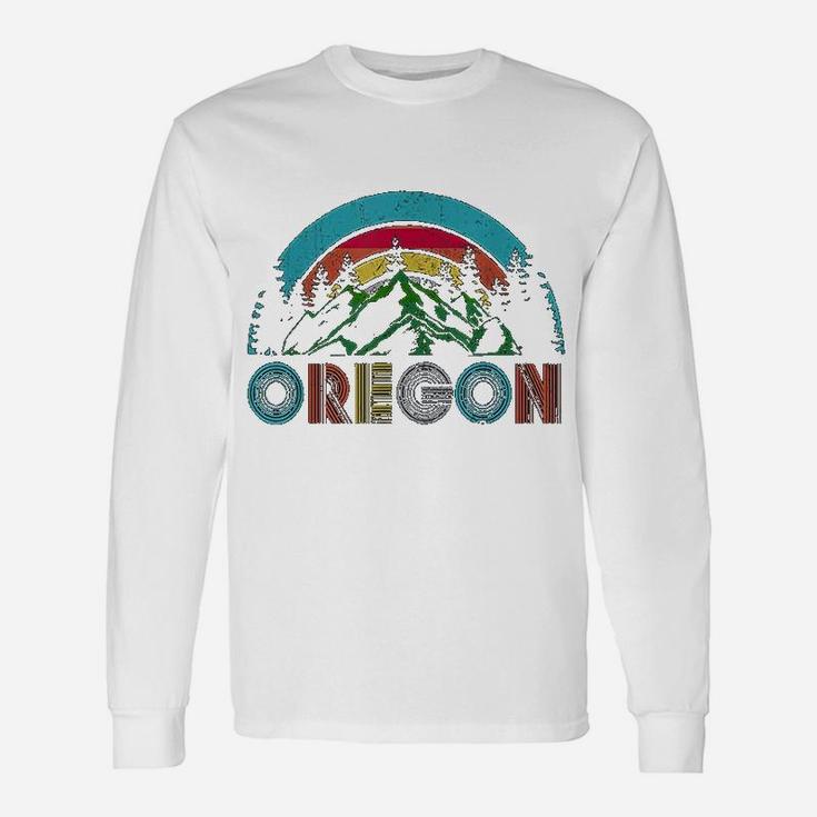 Oregon Mountains Outdoor Camping Hiking Gift Unisex Long Sleeve