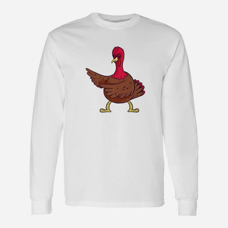Thanksgiving Turkey Floss Dance Turkey Gif Unisex Long Sleeve