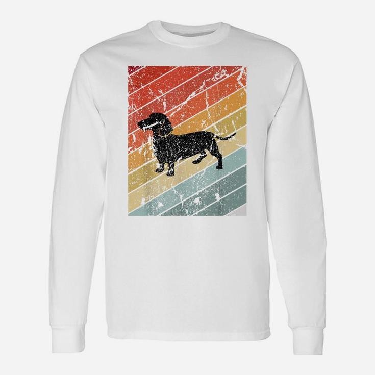 Vintage Weiner Dog Lover Gift Retro Dachshund Unisex Long Sleeve