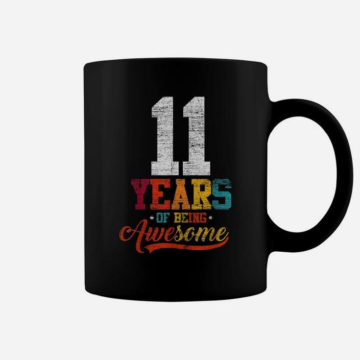11 Years Of Being Awesome Gifts 11 Years Old 11Th Birthday Coffee Mug