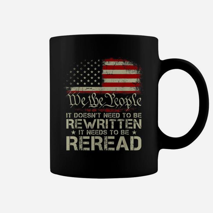 1776 Usa Flag We The People It Doesn't Need To Be Rewritten Coffee Mug