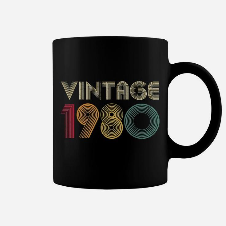 1980 40Th Birthday Gift Vintage Retro Men Women 40 Years Old Coffee Mug