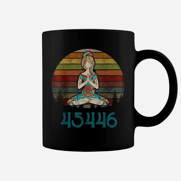 45446 Beige Af 45 Against 45 Yoga Namaste Coffee Mug