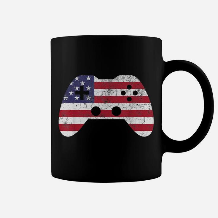 4Th Of July T Shirt Gift Video Game Gamer Kids Boys Men USA Coffee Mug