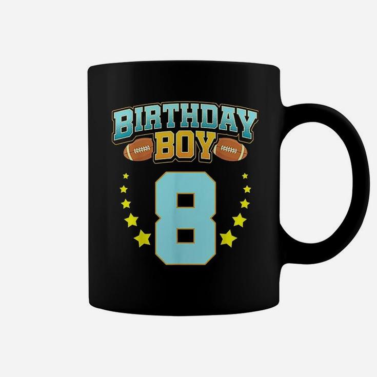 8th Birthday For Boys Football 8 Years Old Kids Gift Coffee Mug