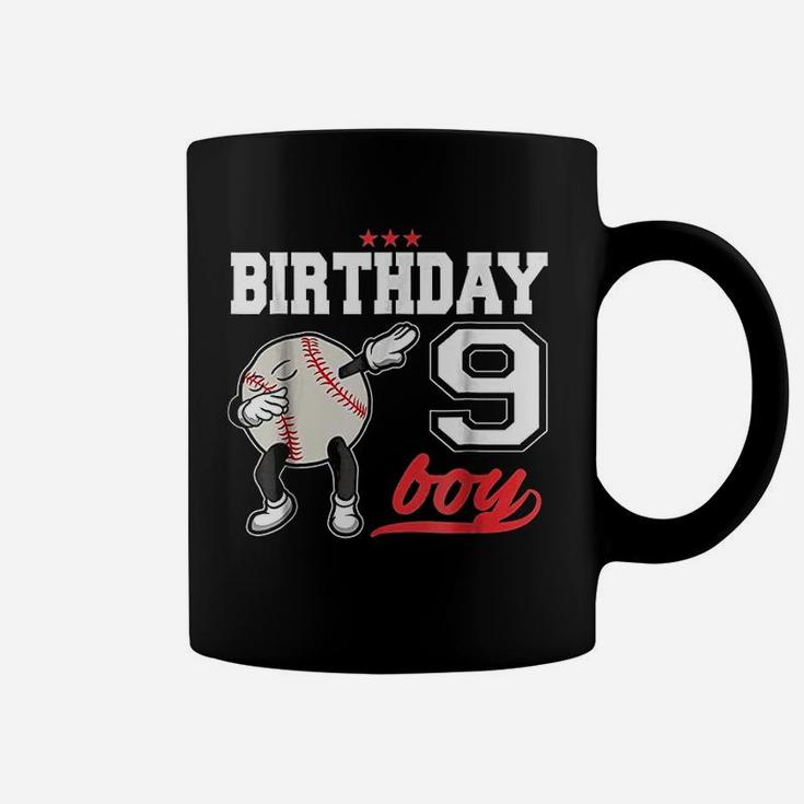 9 Year Old Birthday Dabbing Baseball Coffee Mug