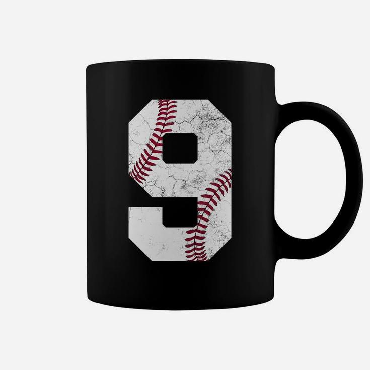 9th Birthday Baseball Boys Nine Number 9 Ninth Gif Coffee Mug